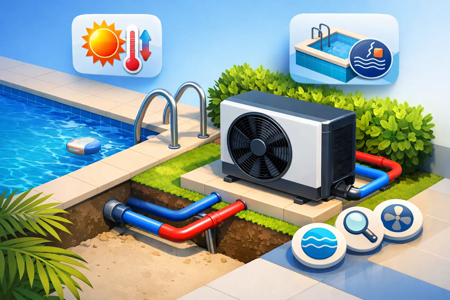 Como escolher bomba de calor para piscina