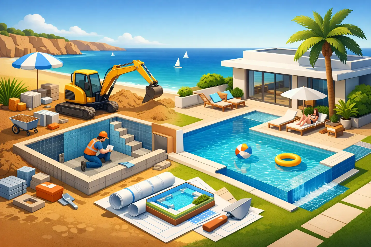 Empresa construção de piscinas no Algarve