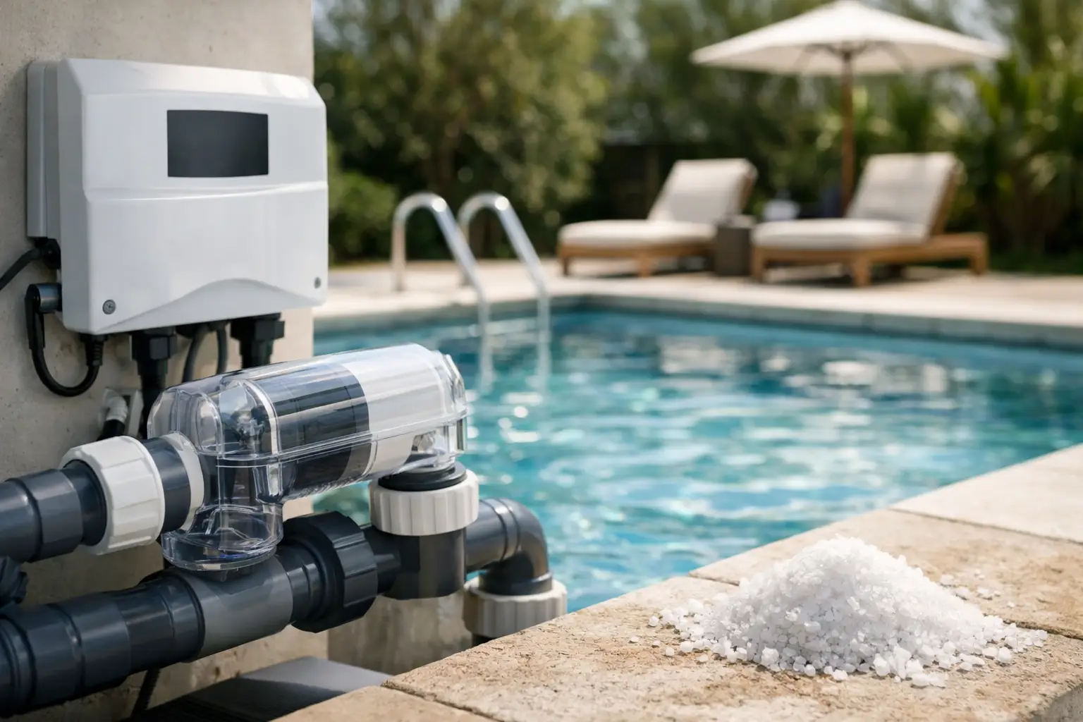 Máquina de sal para piscina vale a pena?