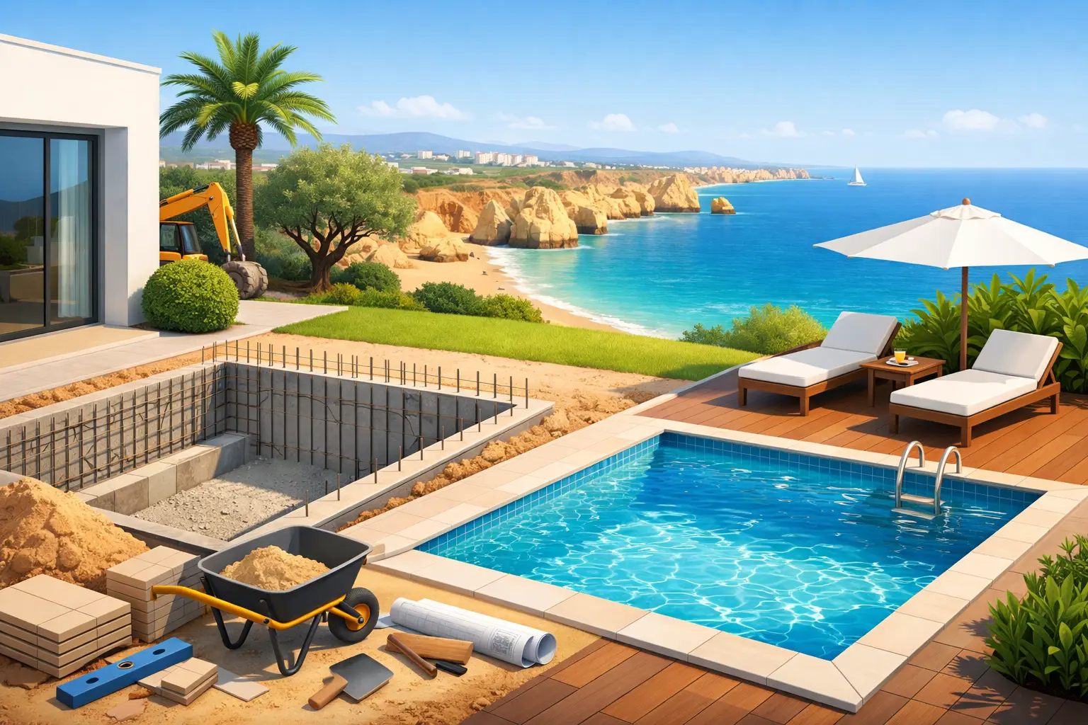 Quanto custa construir piscina no Algarve?