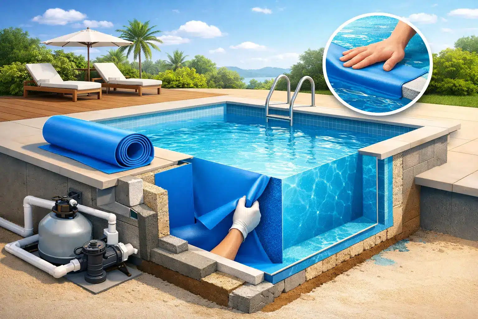 Vantagens da Tela Armada na piscina
