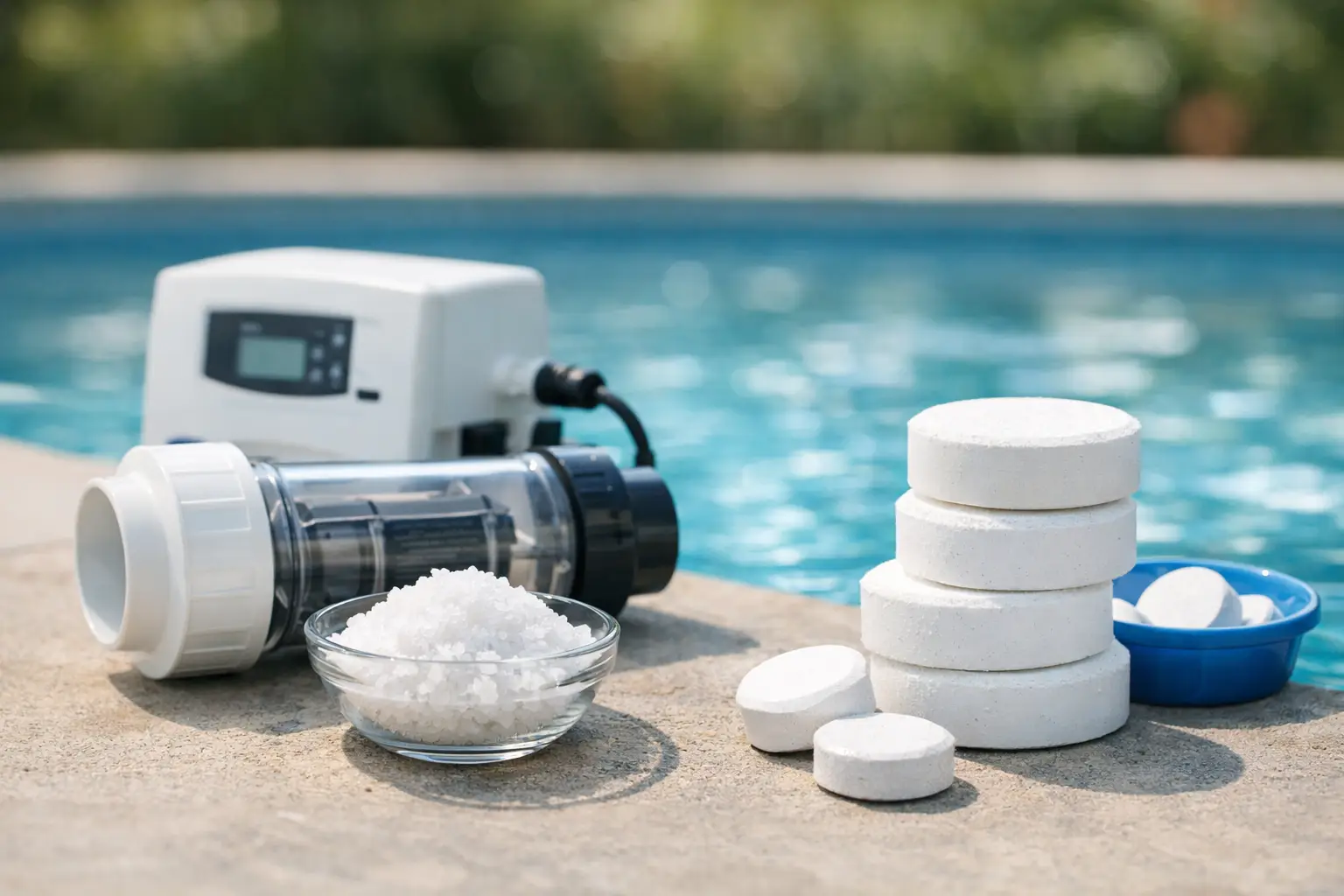 Salt Chlorination Versus Chlorine Tablets Salt Chlorination Versus Chlorine Tablets